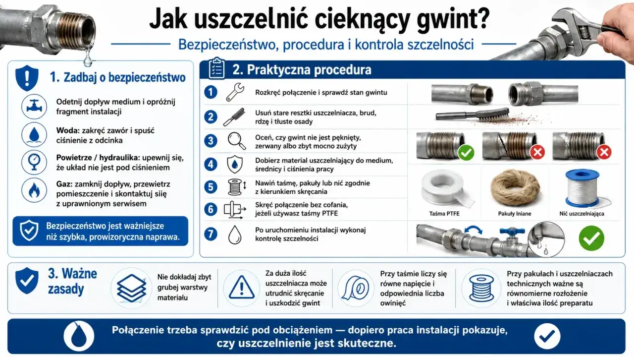 1 atm i gwinty w instalacjach - co trzeba wiedzieć?