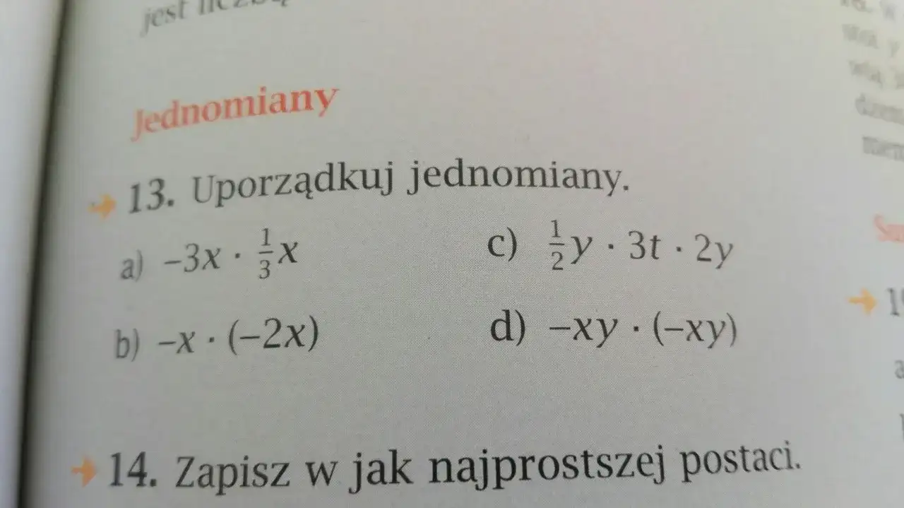 Jednomian - Rozpoznaj, uprość, uniknij błędów
