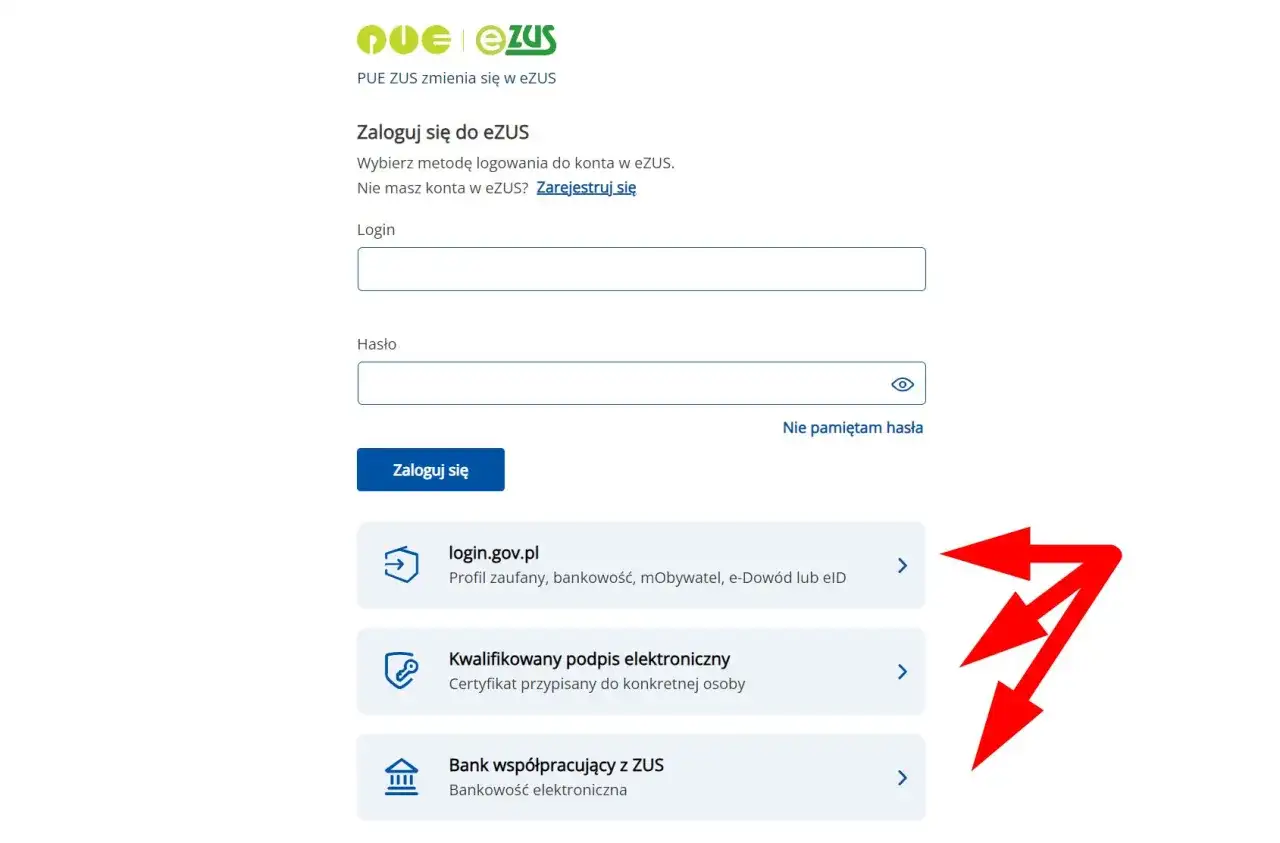 Logowanie do ZUS przez bank - Szybki dostęp do eZUS?