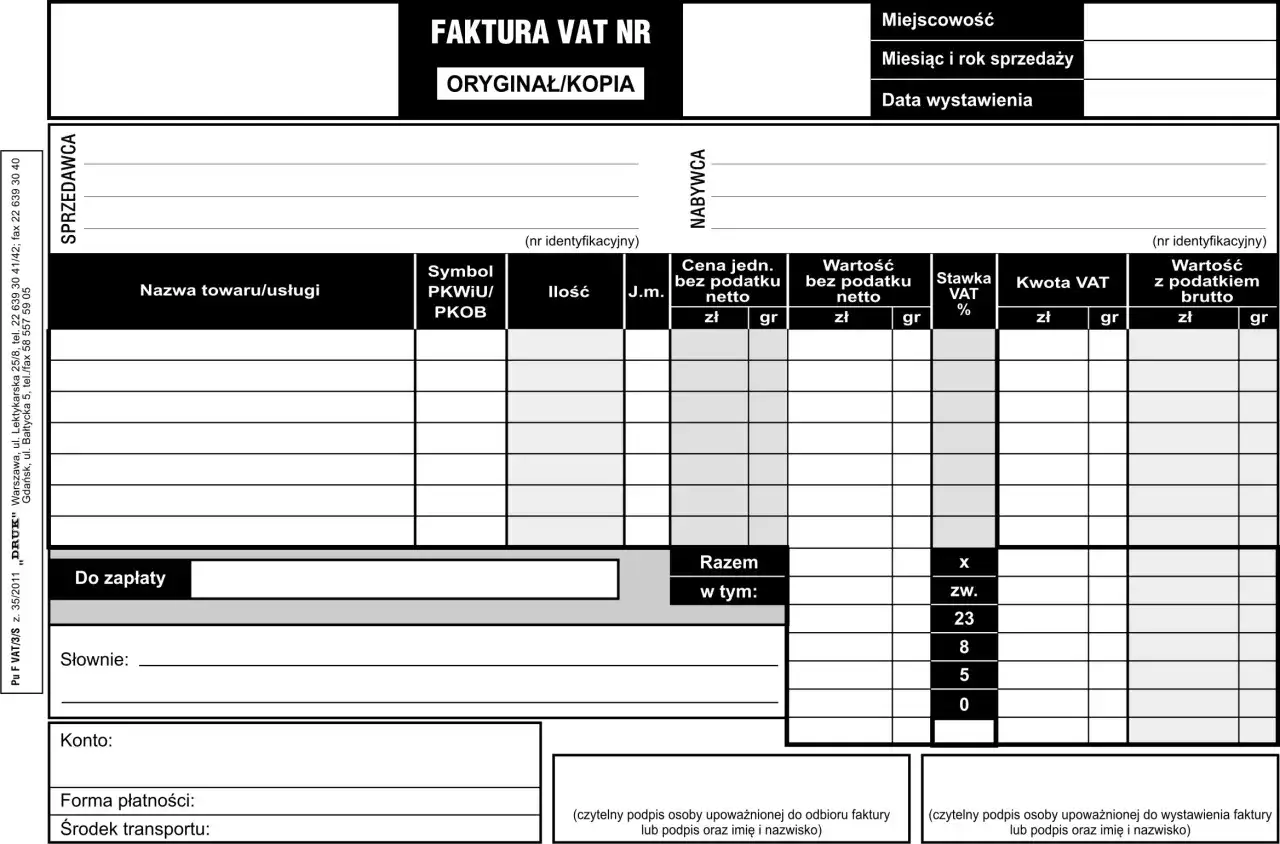 Faktura VAT bez podpisu - Czy jest ważna? Sprawdź!