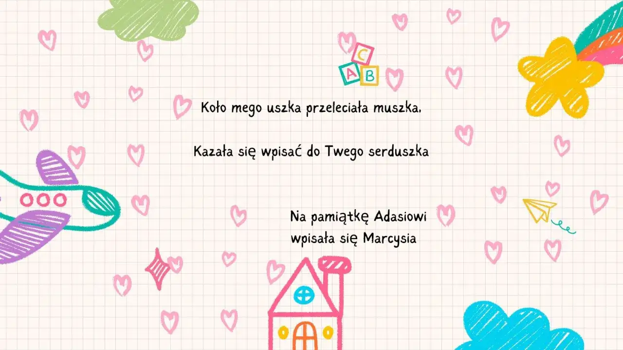 Krótki wierszyk do pamiętnika - Gotowe pomysły i porady