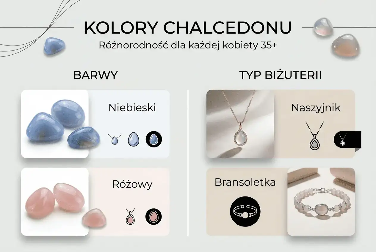 Błękitny chalcedon w biżuterii - jak wybrać dobry kamień