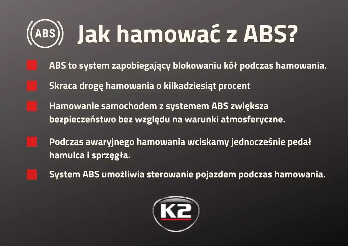 ABS w samochodzie - jak hamować i co oznacza kontrolka?