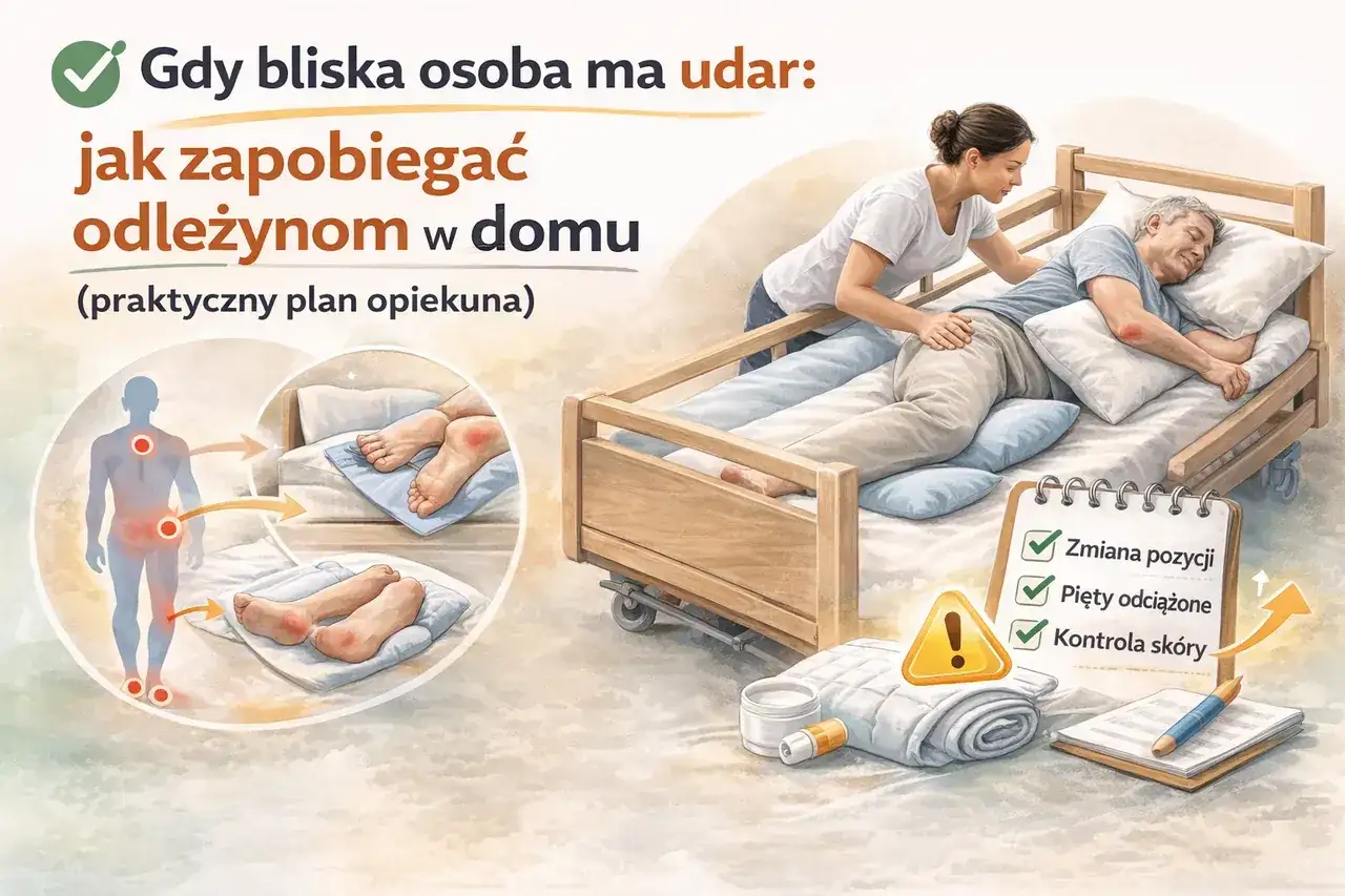 Jak układać chorego na plecach, by zapobiegać odleżynom?
