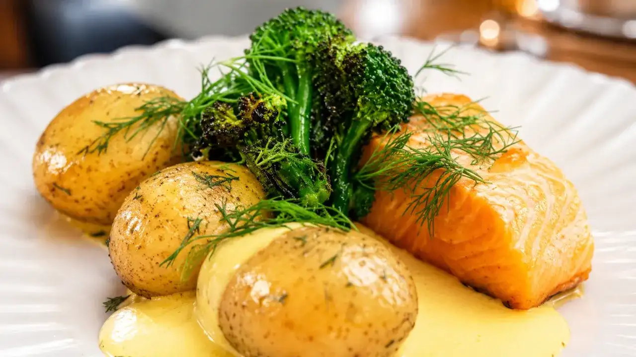 Airfryer-recept för krispig potatis, kyckling och lax