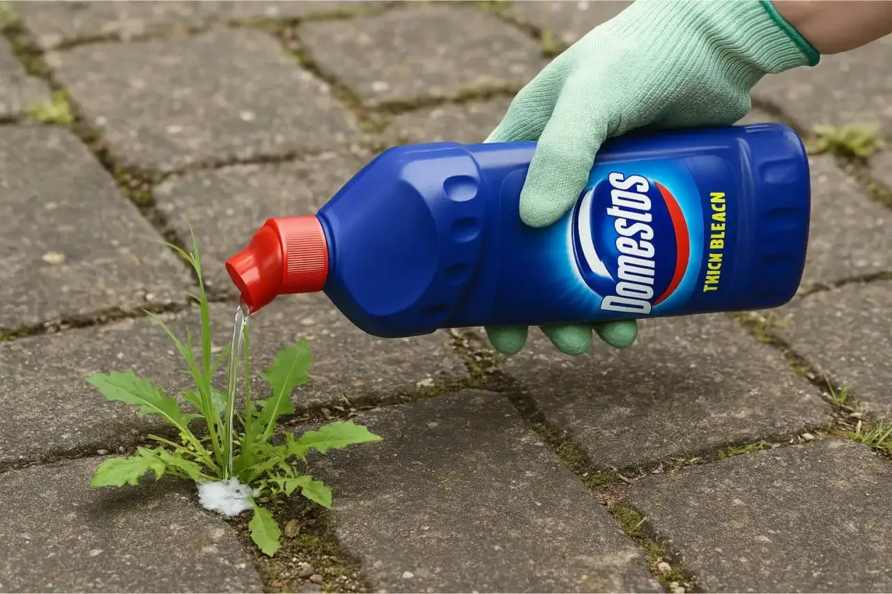 Domestos na chwasty - dlaczego lepiej go nie używać?