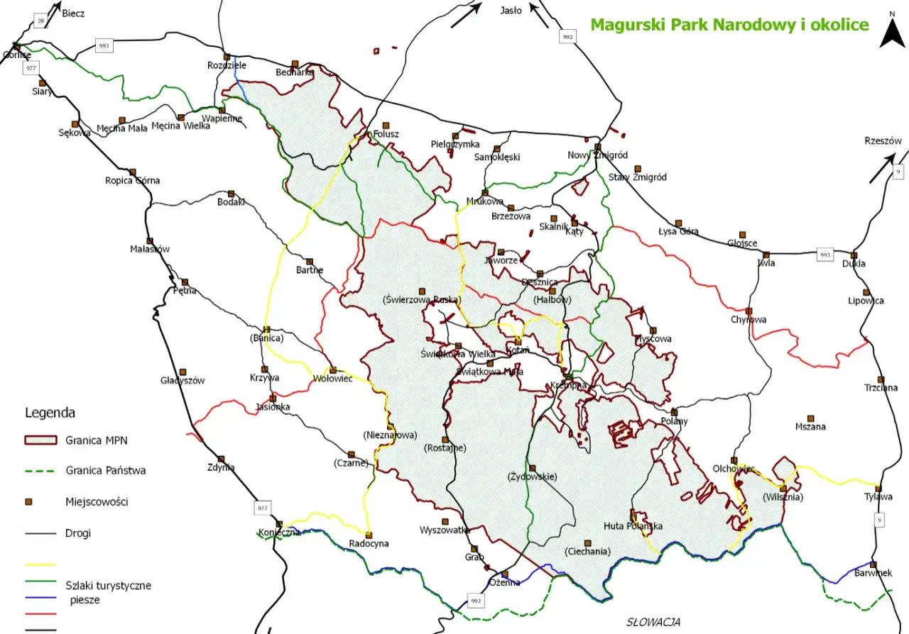Magurski Park Narodowy - Szlaki, które warto znać