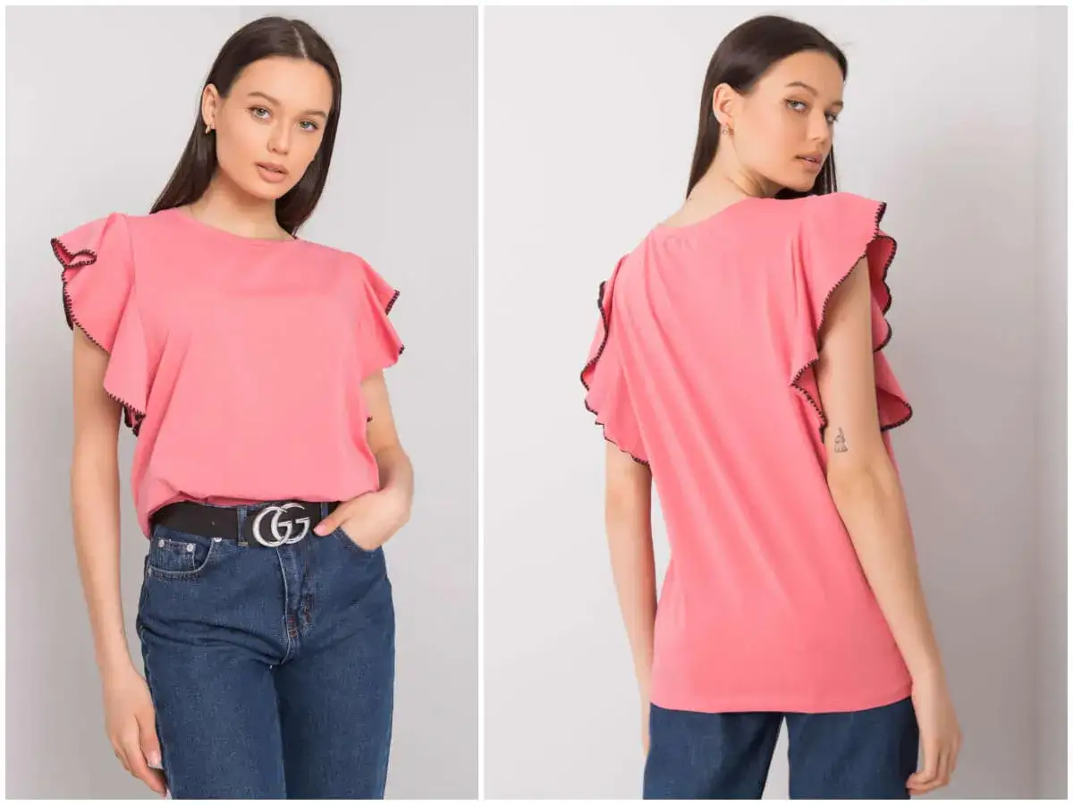 T-shirt z falbankami: modne stylizacje i porady jak nosić