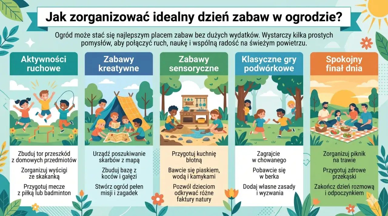 Zabawy dla dzieci w ogrodzie - ruch, kreatywność i bezpieczeństwo