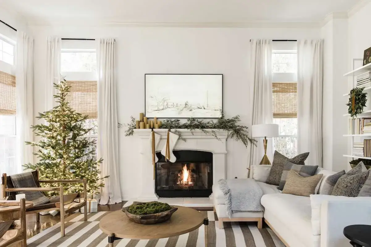 Holiday Mantel Ideas - Style, Layering & Safety Tips