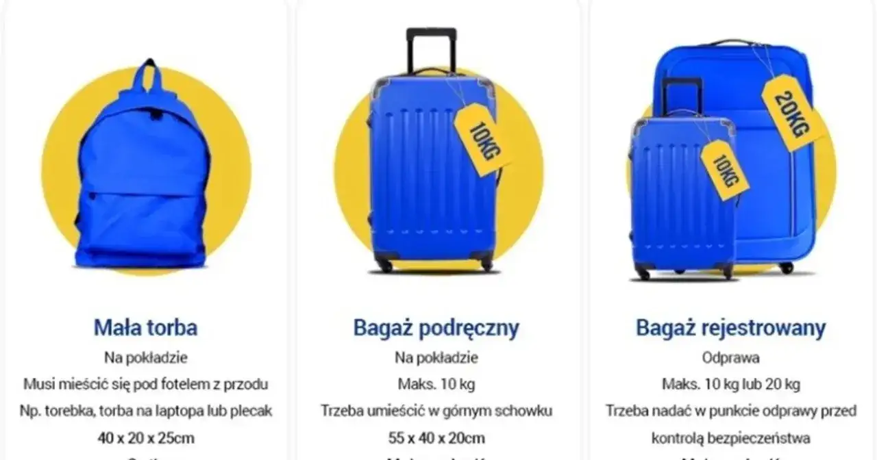 Ryanair bagaż podręczny - uniknij opłat. Wymiary i zasady