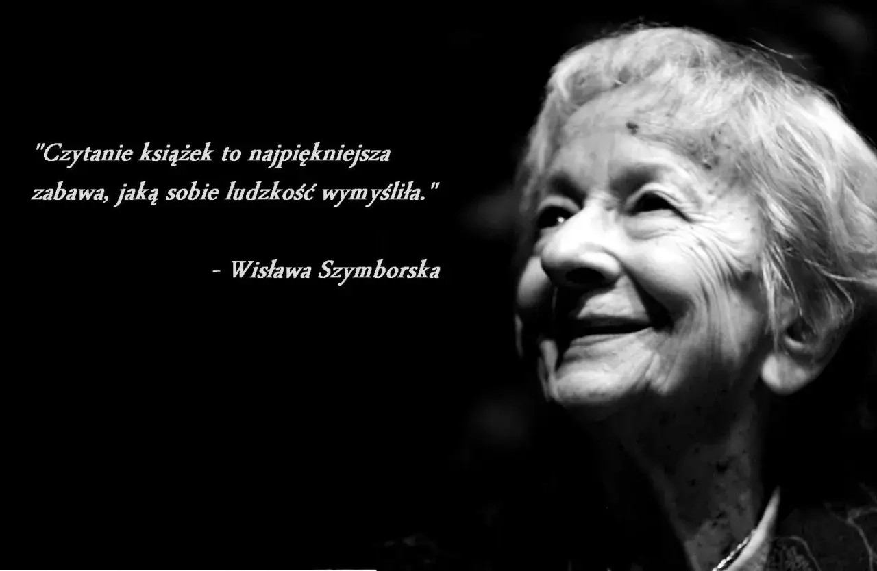 Uśmiechnięta twarz Wisławy Szymborskiej. Cytaty noblistki przypominają, że czytanie to najpiękniejsza zabawa.