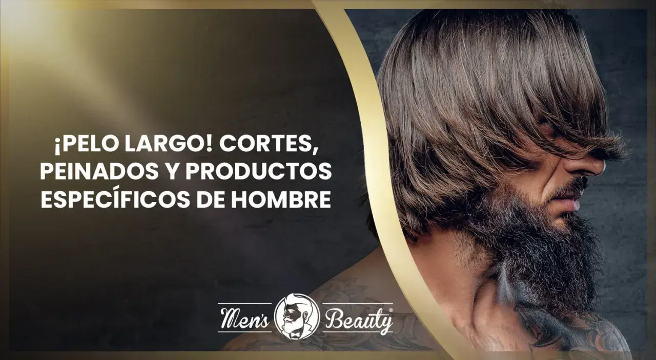 Hombre con pelo largo y barba frondosa. ¡Pelo largo! Cortes, peinados y productos específicos de hombre.