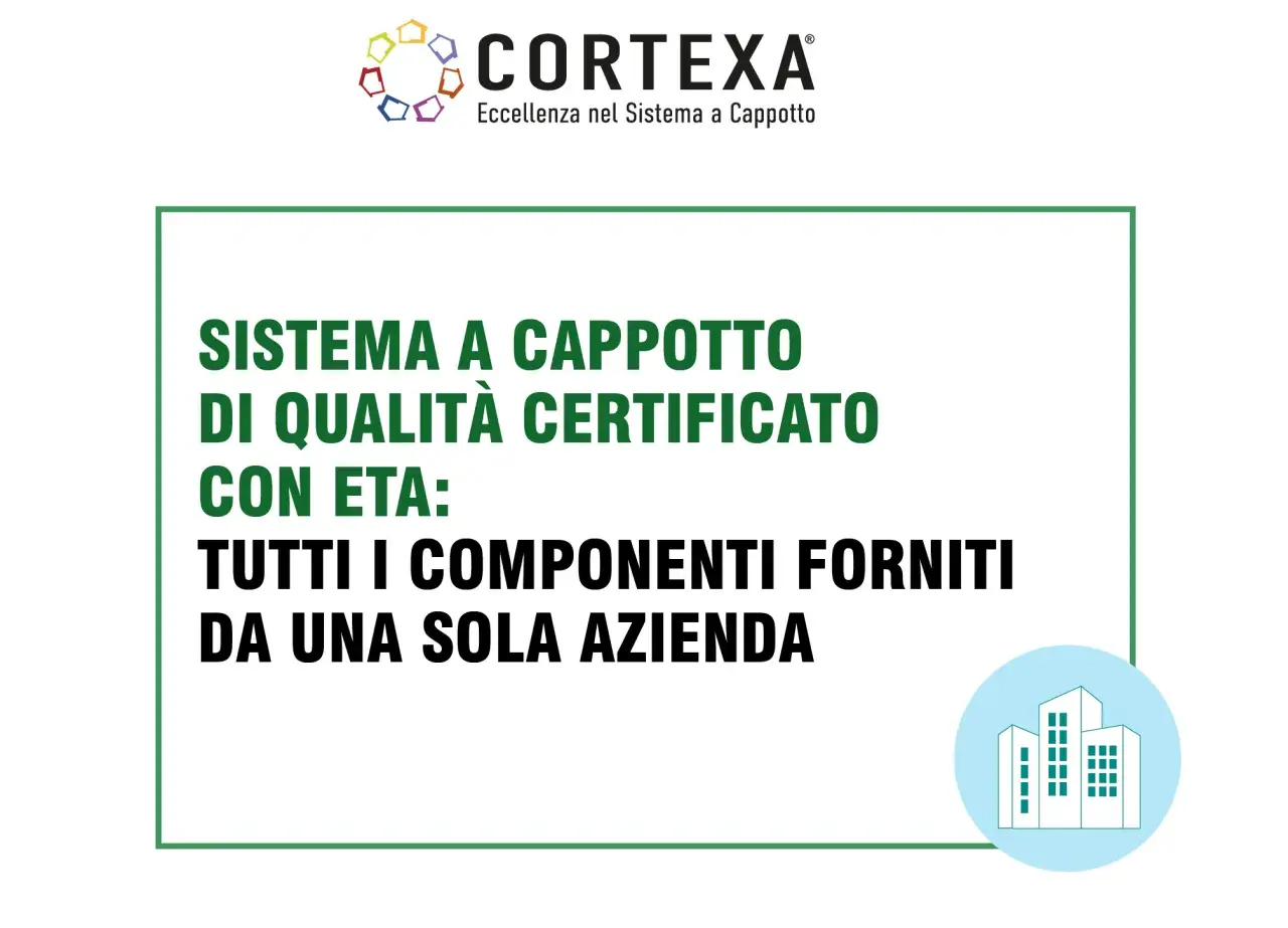 Sistema a cappotto di qualità certificato con ETA: tutti i componenti forniti da una sola azienda.