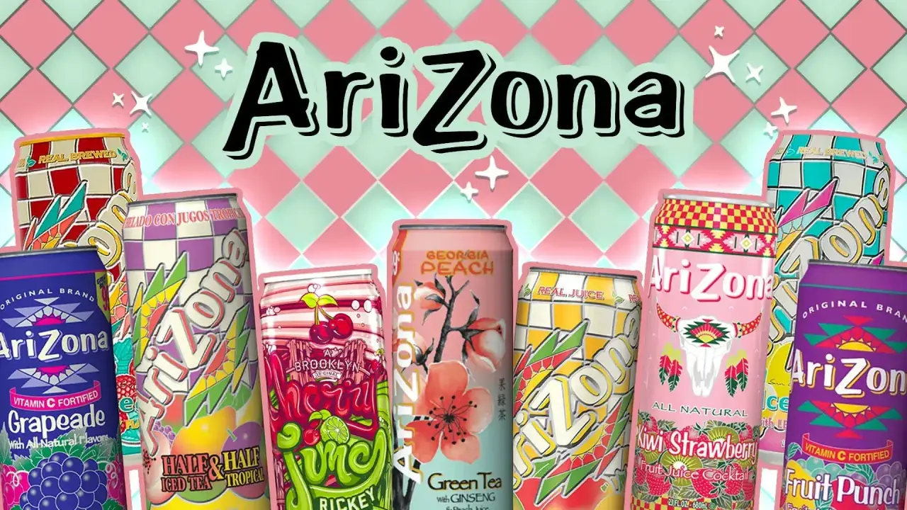 Wiele napojów Arizona, w tym Grapaeade i Kiwi Strawberry. Czy Arizona jest zdrowa? Zależy od składników!
