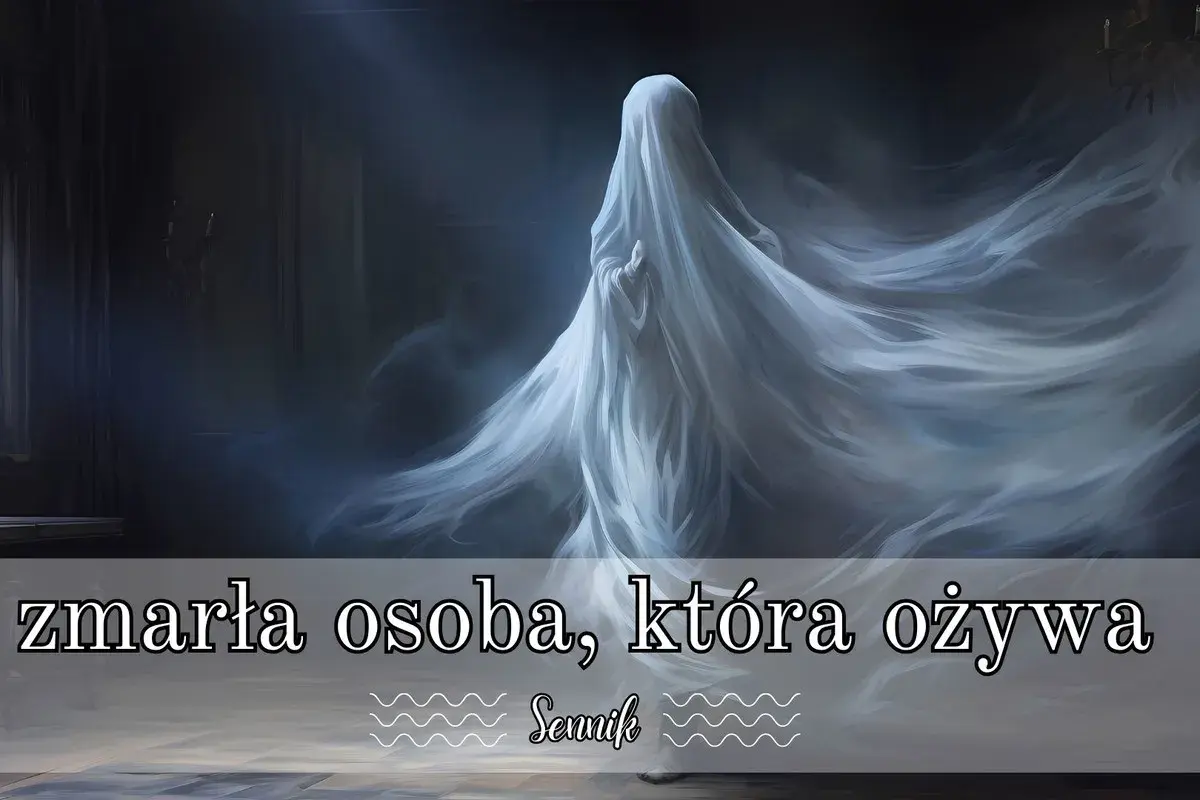 Zjawa w białej sukni, jakby wyłaniająca się z mroku. Czy to tylko sen o zmarłych, czy coś więcej?