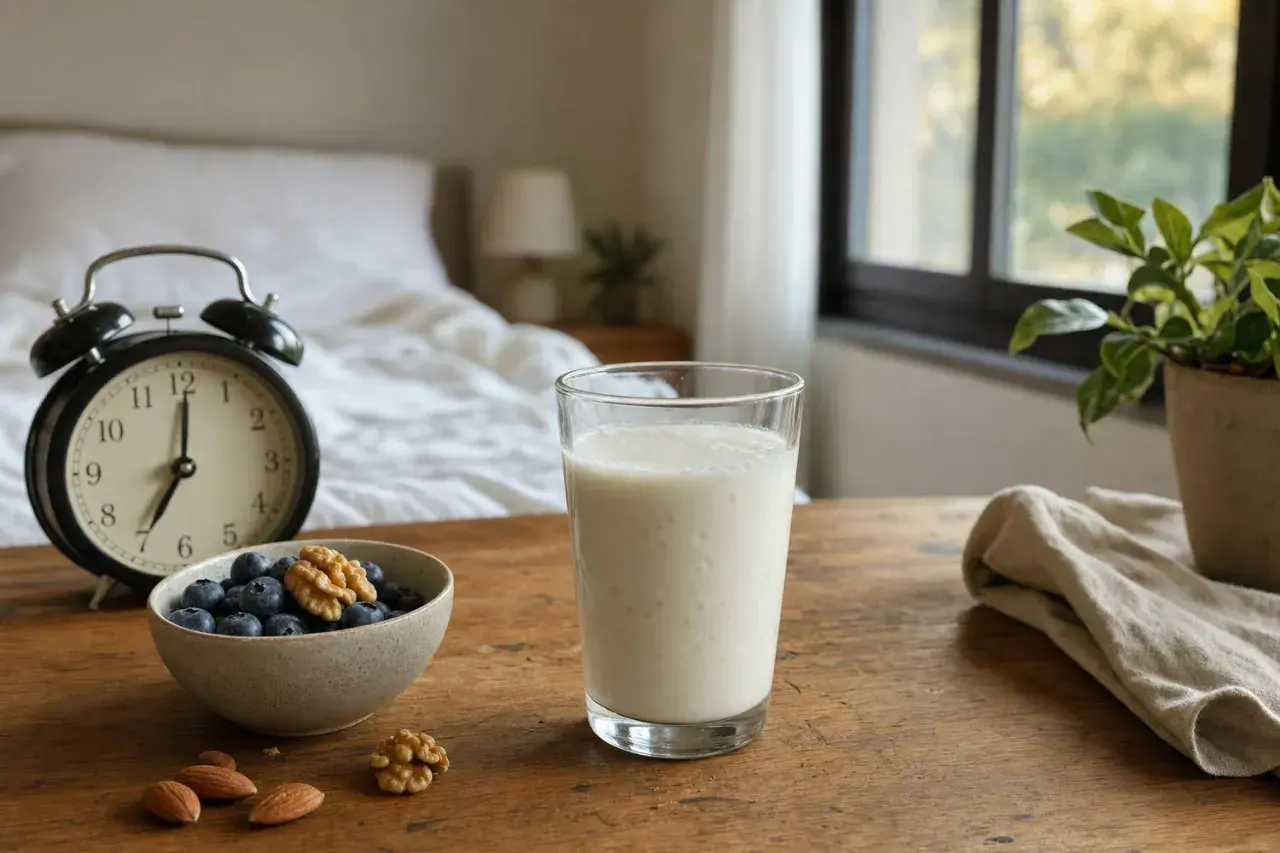 Sveglia, mirtilli, noci e un bicchiere di kefir: il momento perfetto per iniziare la giornata.