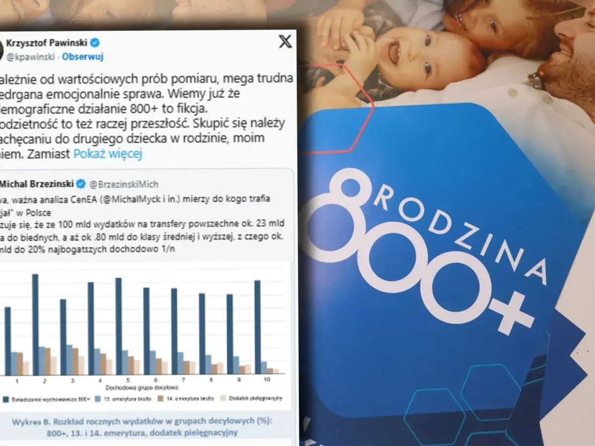 Dyskusja o 500 plus i jego wpływie na demografię. Analiza wydatków pokazuje, że pieniądze trafiają do zamożniejszych, a nie do rodzin z dziećmi.