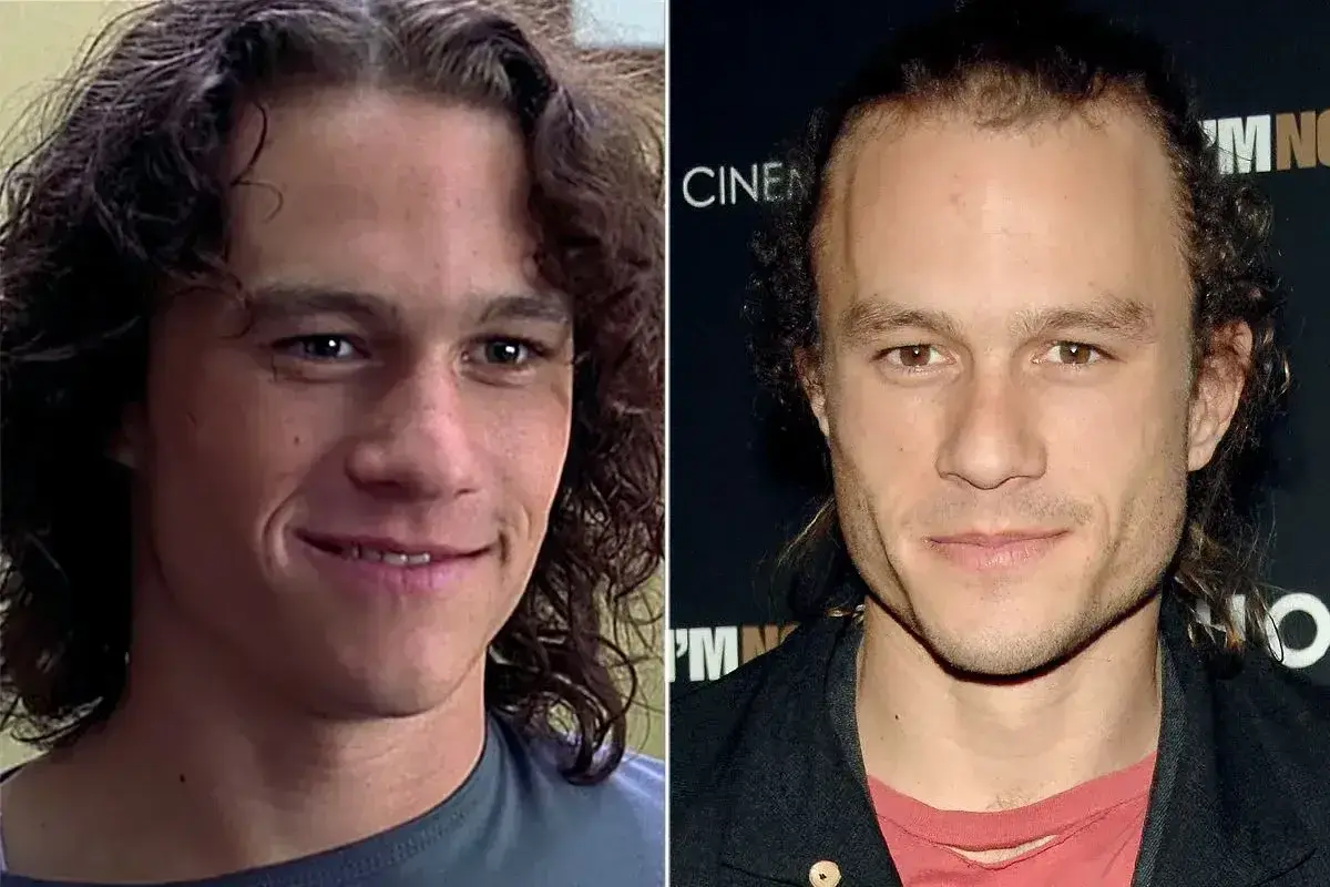 Heath Ledger, pamiętny z roli w "Zakochana złośnica", w dwóch odsłonach.