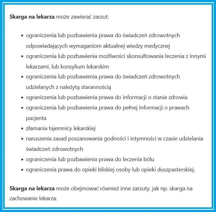 Skarga na lekarza: Krok po kroku do obrony praw pacjenta + wzór