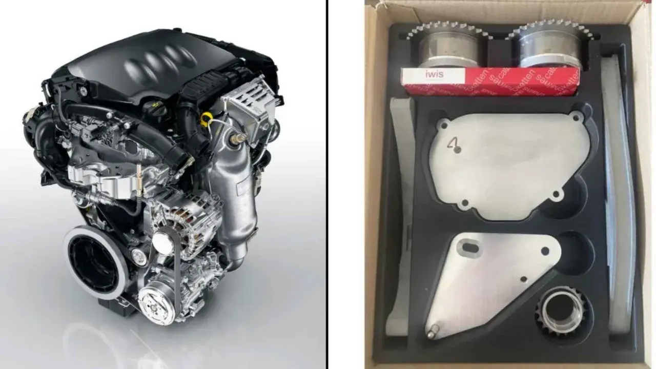 Motor de coche y kit de distribución con cadena. Listado de motores con cadena de distribución.