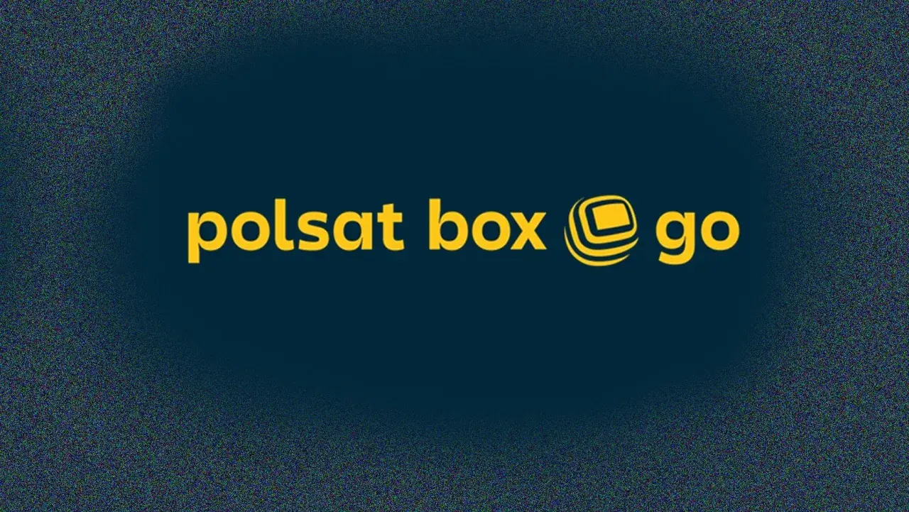 Logo Polsat Box Go. Dowiedz się, jak zainstalować Polsat Go na telewizorze LG, aby cieszyć się ulubionymi programami.