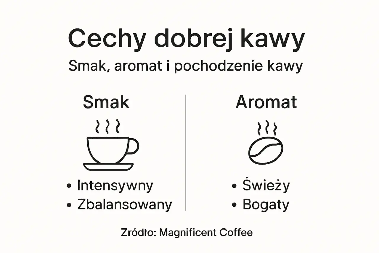 Cechy dobrej kawy: intensywny, zbalansowany smak i świeży, bogaty aromat. Podpowiada, jaką kawę wybrać.