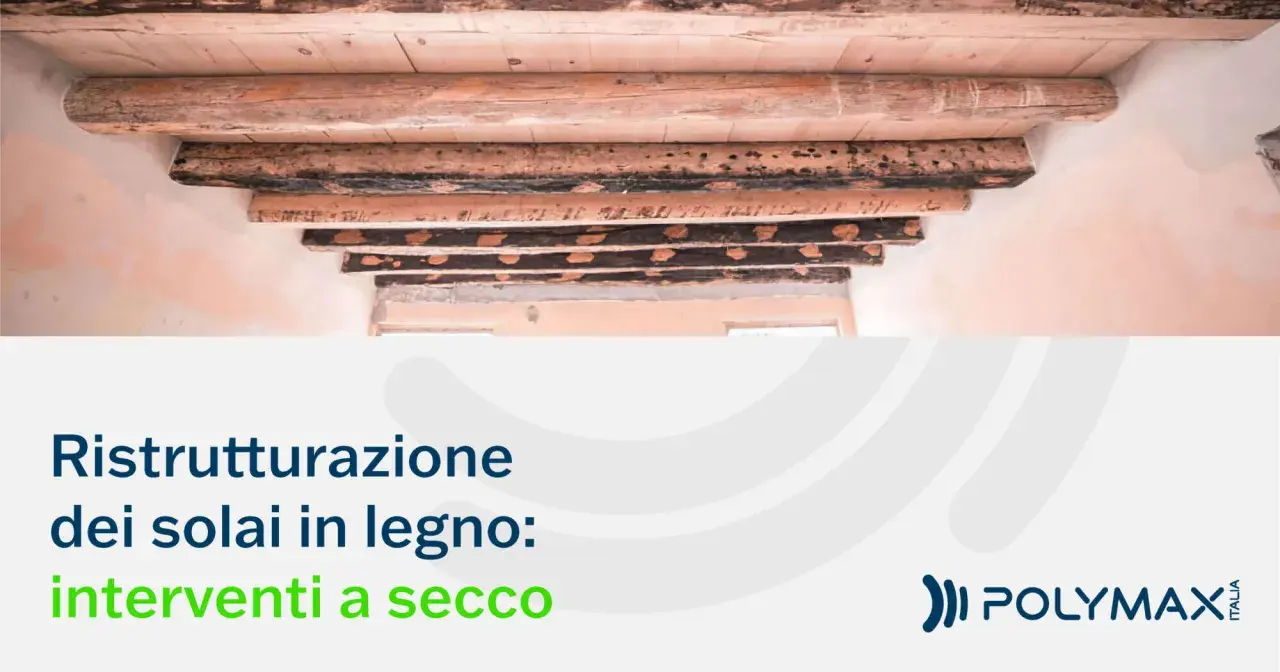 Solaio in legno stratigrafia: travi a vista e intonaco rosa. Ristrutturazione solai in legno, interventi a secco.