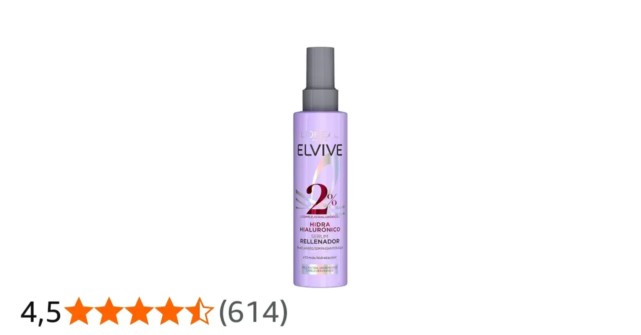 Sérum Elvive Hidra Hialurónico para cabello deshidratado. Descubre cómo usar este sérum rellenador para una hidratación intensa.