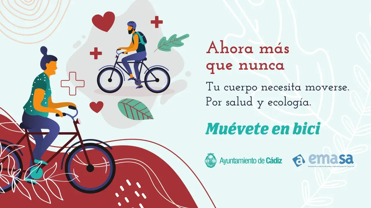Dos personas disfrutan de la bicicleta, promoviendo la salud y la ecología. ¡Anímate a moverte en bici!