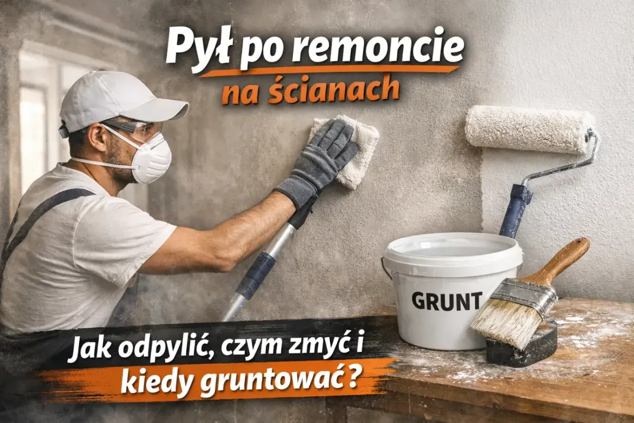 Remont zakończony, ale na ścianach pozostał pył. Dowiedz się, czym usunąć pył gipsowy i jak przygotować ściany do malowania.