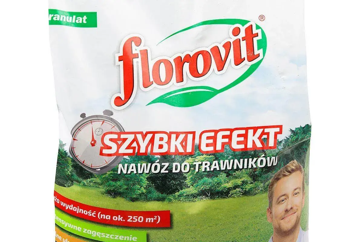 Nawóz do trawników Florovit Szybki Efekt. Granulat dla pięknej, gęstej trawy. Wydajność na 250 m².