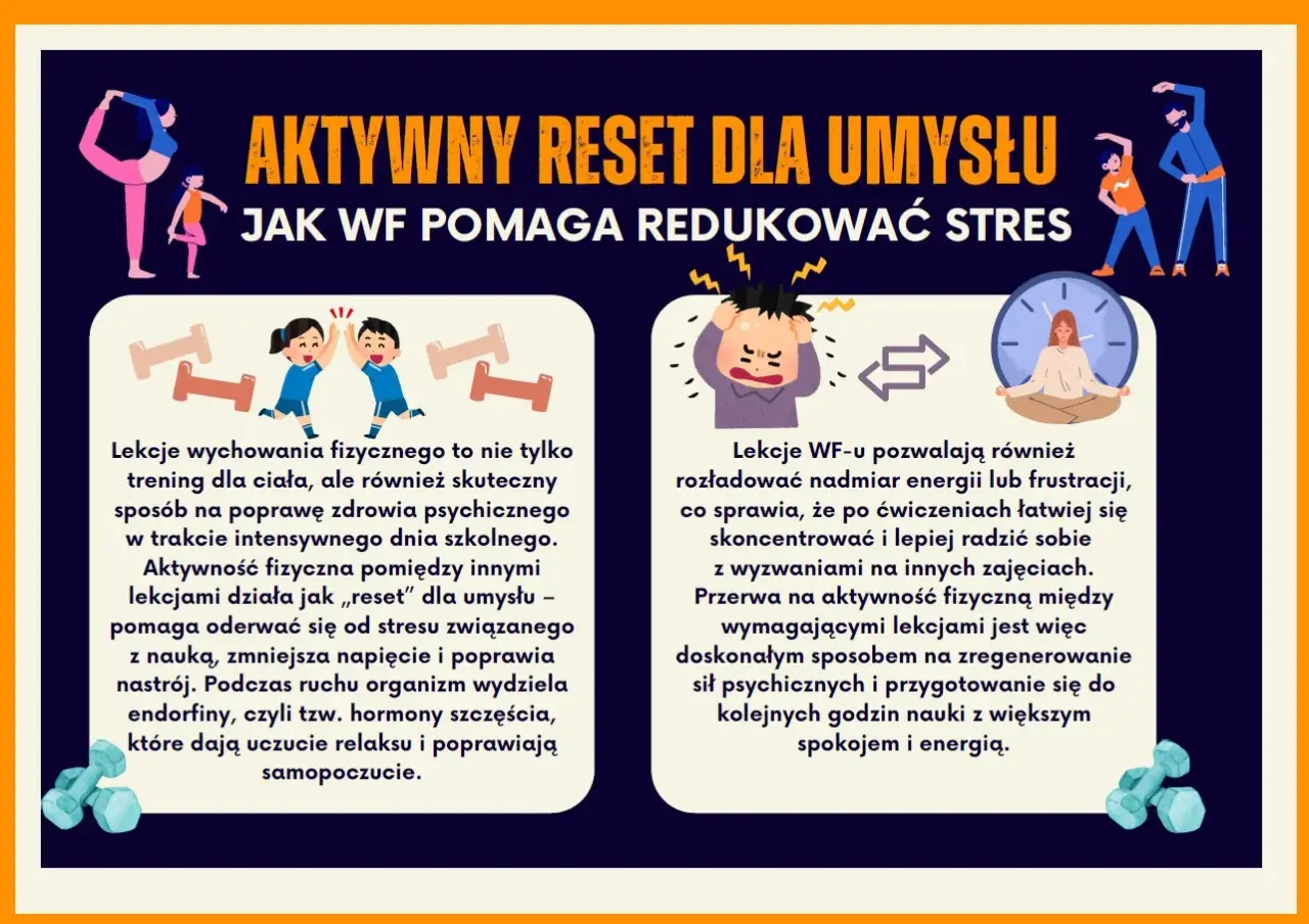 Aktywny reset dla umysłu: WF pomaga redukować stres, poprawia koncentrację i samopoczucie.