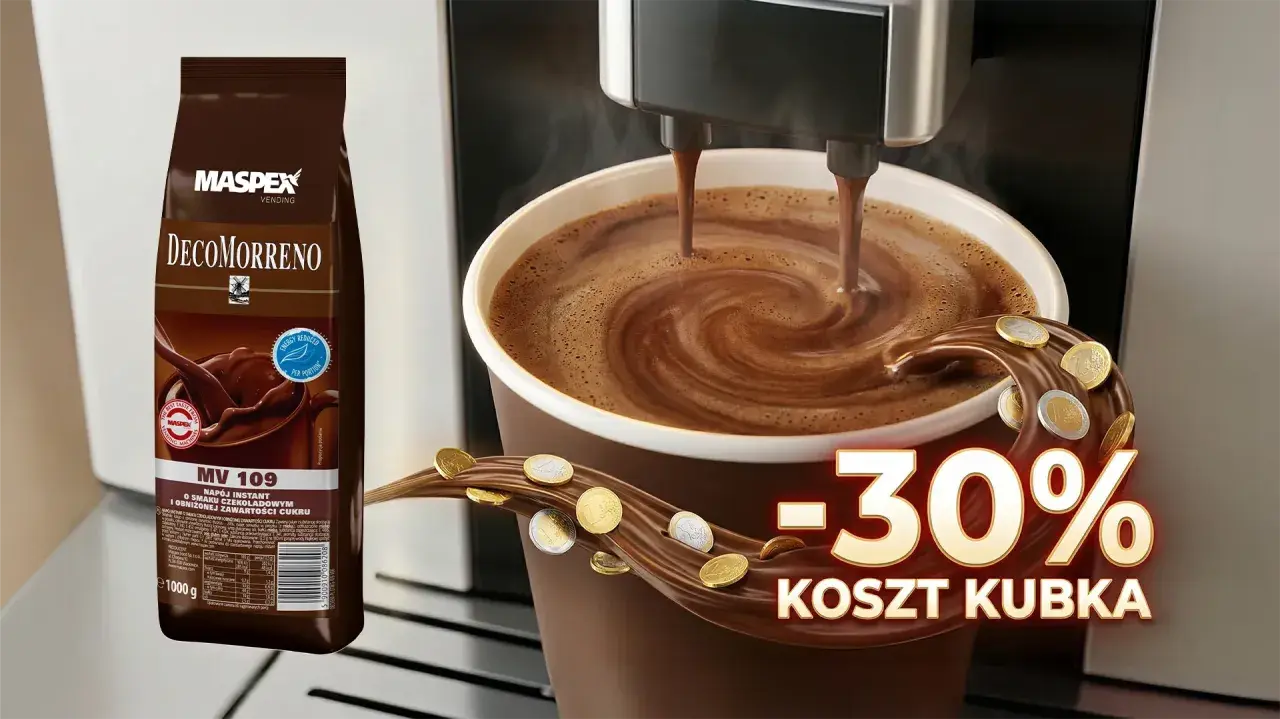 Napój czekoladowy DecoMorreno z obniżoną zawartością cukru. Czy zabielacz do kawy jest zdrowy? Ten napój to alternatywa, która kosztuje 30% mniej.