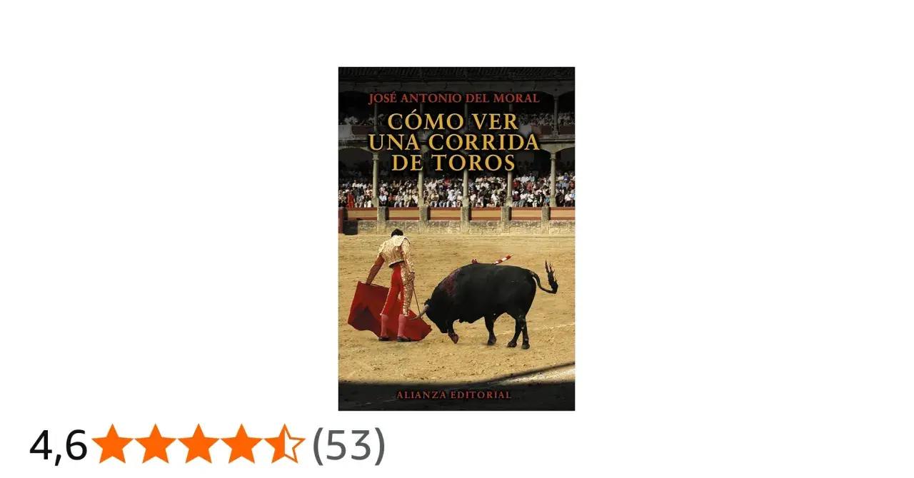 Libro "Cómo ver una corrida de toros" con un torero y un toro en la arena. Es tiempo de toros.