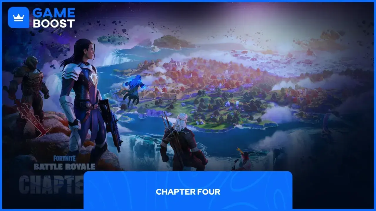 Postacie z Fortnite, w tym Geralt z Rivii, przygotowują się na nowy rozdział w grze.