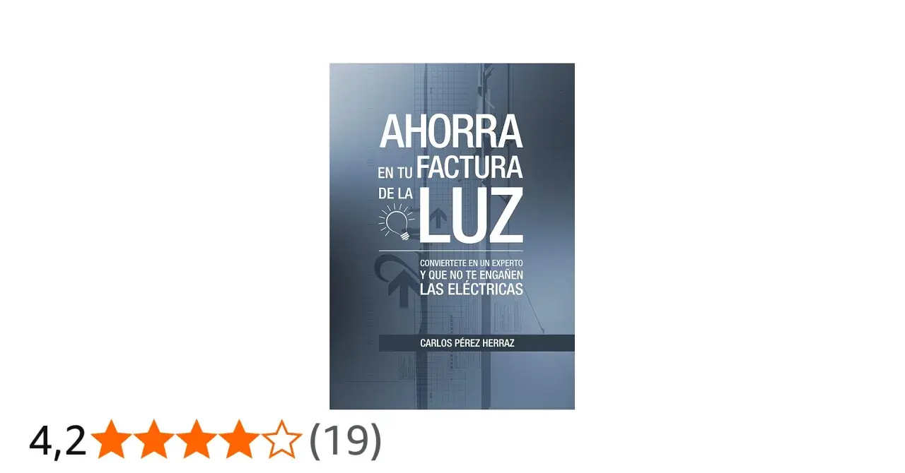 Portada de libro "Ahorra en tu factura de la luz". Aprende a ahorrar en luz con esta guía.