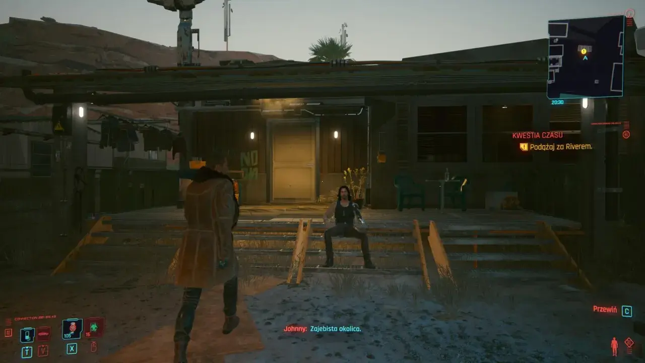 W grze Cyberpunk 2077, w misji "Kwestia czasu", Johnny Silverhand komentuje otoczenie.