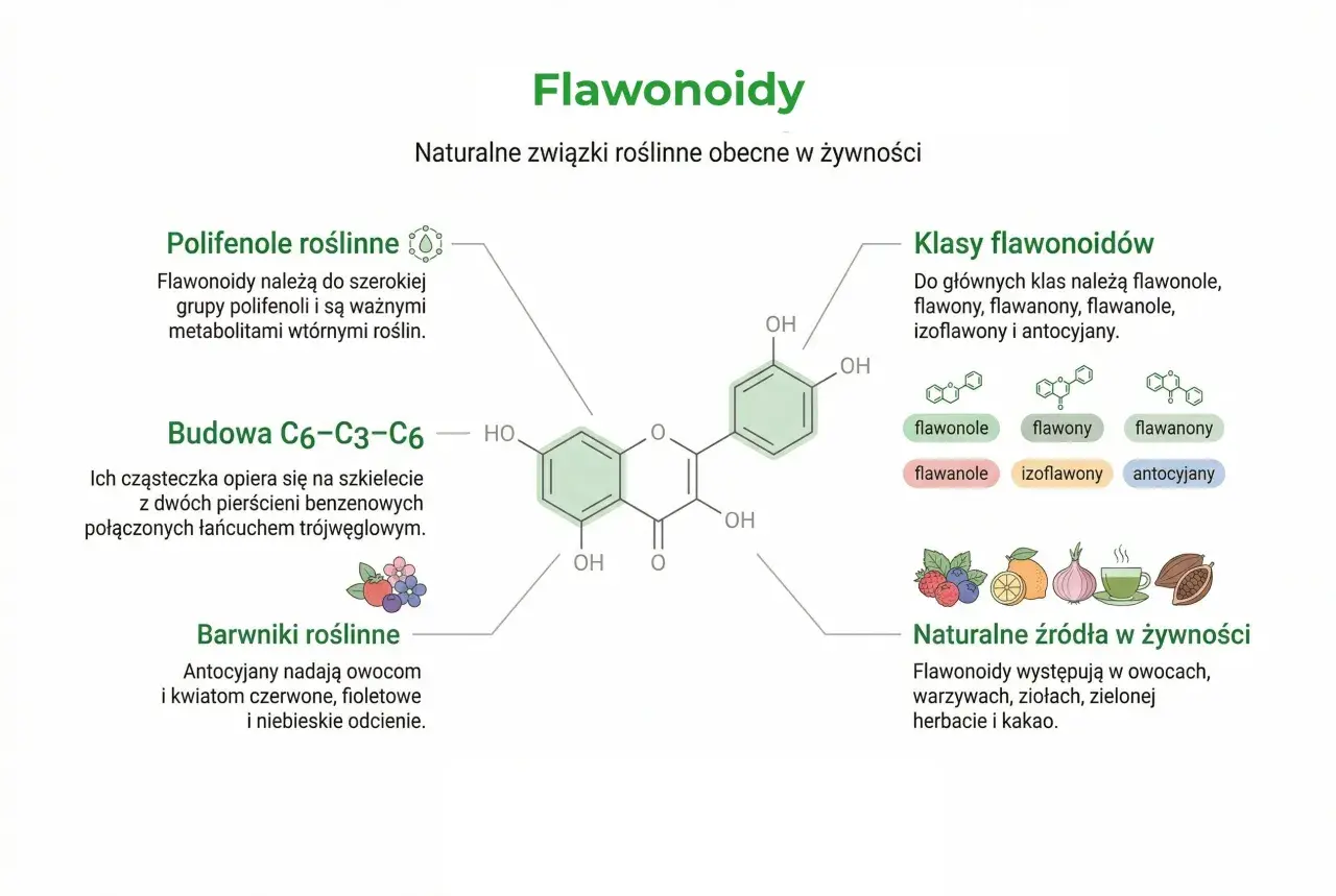 Bioflawonoidy co to? To naturalne związki roślinne, występujące w owocach, warzywach, ziołach, herbacie i kakao.