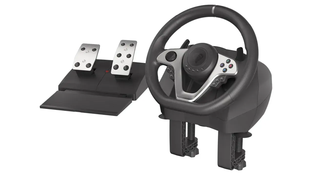 Kierownice do Xbox One z pedałami, gotowe do wyścigów.