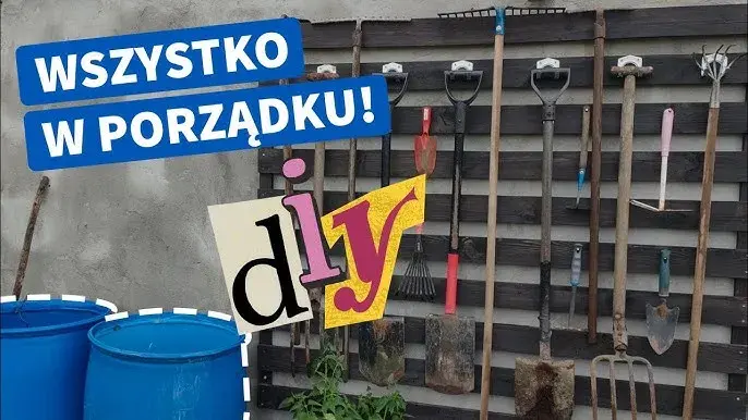 Jak zrobić wieszak na łopaty, aby zaoszczędzić miejsce w ogrodzie