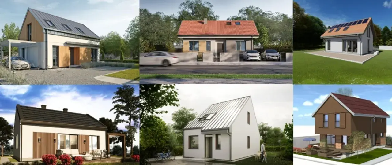 Rządowe projekty domów 70m2 za darmo – wizualizacje nowoczesnych, energooszczędnych budynków jednorodzinnych.