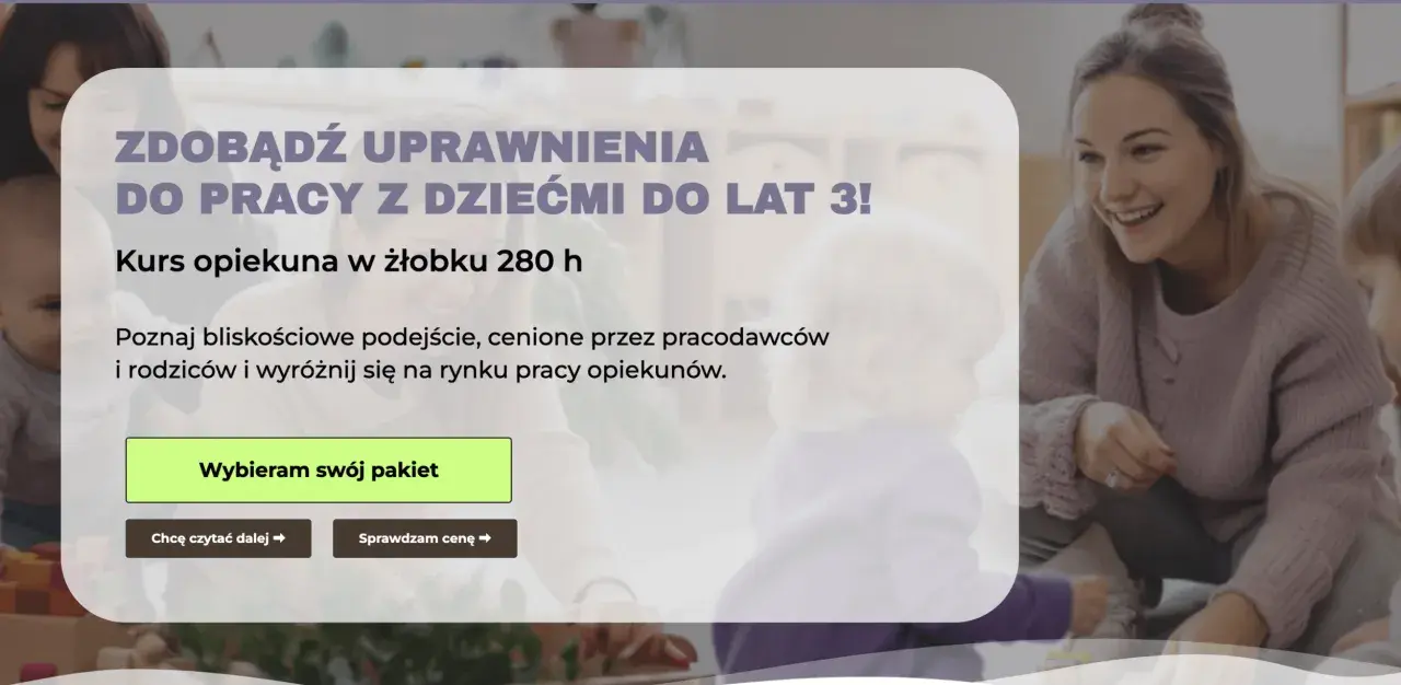 Kurs opiekuna w żłobku – ile trwa i jak szybko zdobyć certyfikat?