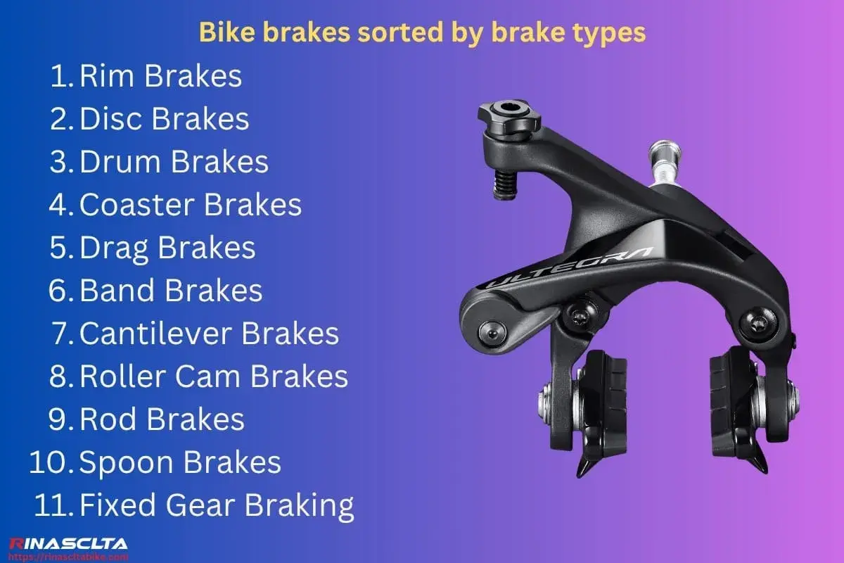 Learn how to brake on a bike with this guide to 11 types of bike brakes, including rim, disc, and coaster brakes.