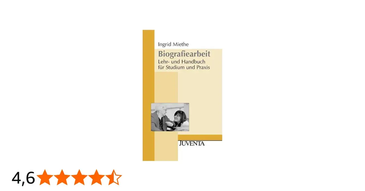 Buchcover: Ingrid Miethe, Biografiearbeit. Lehr- und Handbuch für Studium und Praxis. Bild zeigt zwei Frauen im Gespräch.