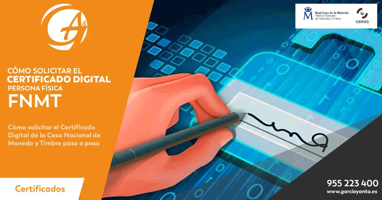 Mano firmando digitalmente para validar certificado FNMT. Guía paso a paso para obtener tu certificado digital de la FNMT.