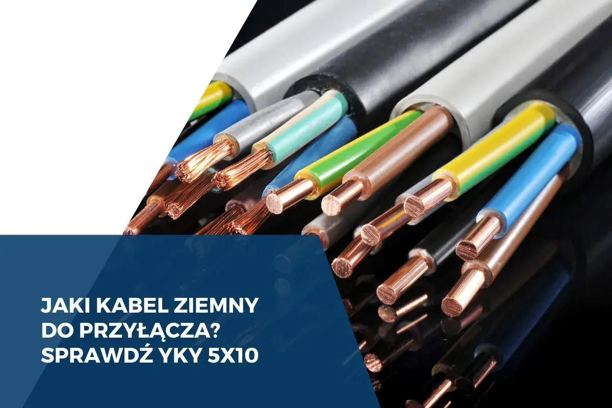 Zbliżenie na końcówki kabli elektrycznych, gdzie widać miedziane żyły. Jaki kabel ziemny do przyłącza? Sprawdź YKY 5x10.