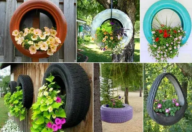 Opony w ogrodzie: 25+ pomysłów DIY na recykling i piękno