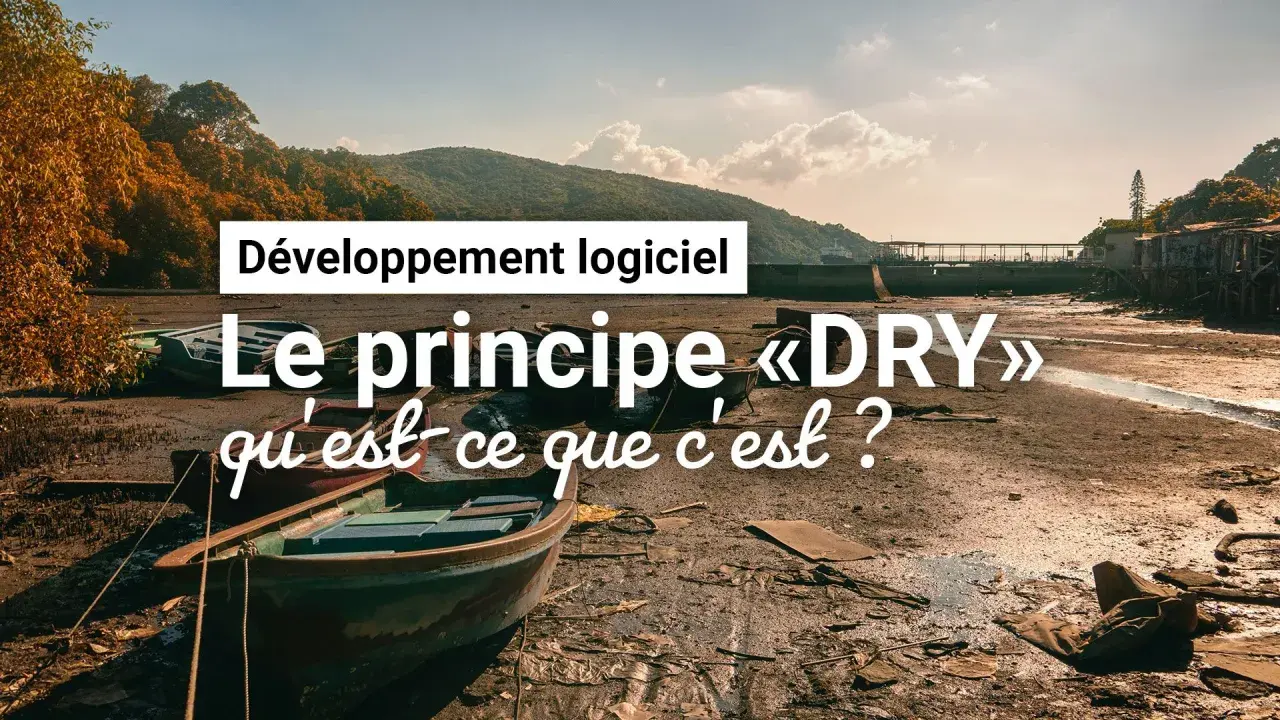 Développement logiciel : Le principe « DRY » qu'est-ce que c'est ? Des bateaux échoués sur une plage boueuse illustrent ce principe de non-répétition.