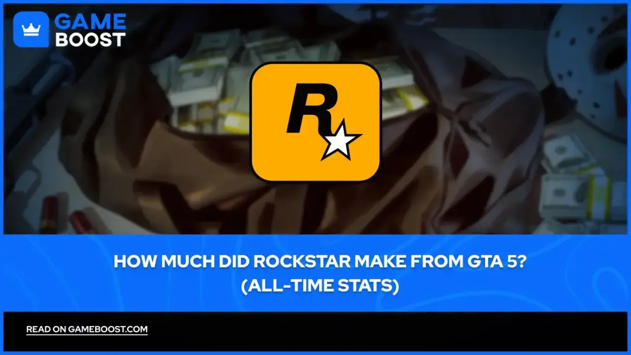 Rockstar Games logo nad stosem pieniędzy. Ile zarobiło GTA 5?